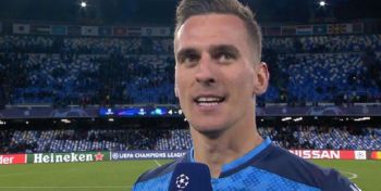 Arkadiusz Milik idealnie trafił głową i dał prowadzenie Napoli. 10. gol Polaka w sezonie (VIDEO)